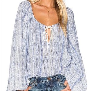 RARE One Teapsoon white wolf blouse